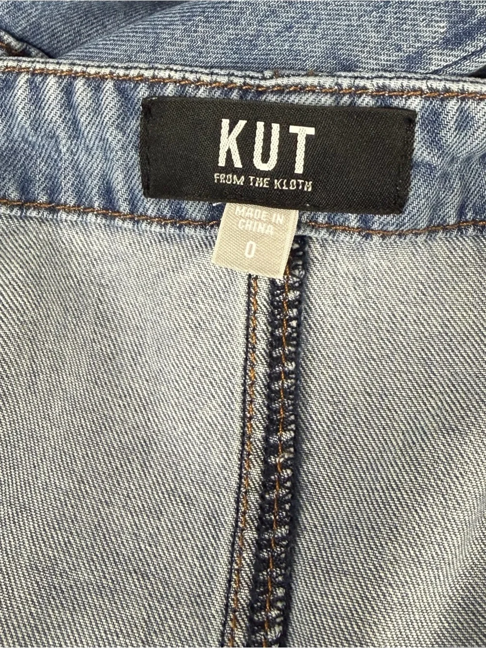 KUT FROM THE KLOTH Denim Jean Midi Button Up Dress Womens Size 0 Pockets Summer - Picture 3 of 14